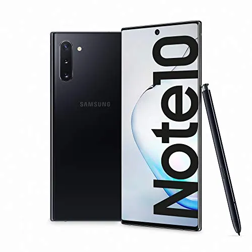 Samsung Galaxy Note10 Smartphone, Display 6.3" Dynamic AMOLED, 256 GB Espandibili, SPen Air Action, RAM 8 GB, Batteria 3.500 mAh, 4G, Dual SIM, Android 9 Pie, Nero (Aura Black)
