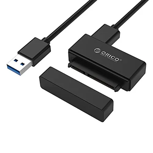 ORICO Adattatore da USB 3.0 a SATA III per SSD e HDD 2,5 Pollici - Cavo USB 3.0 Integrato