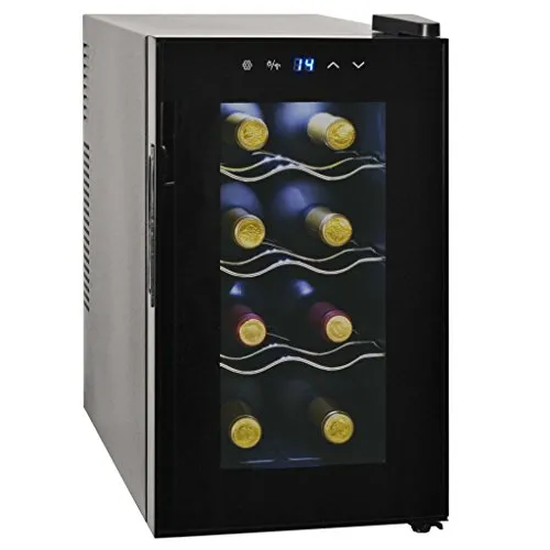 Vislone Cantinetta per Vini Frigo Bar/Frigorifero Vino 25 L Adatta a 8 Bottiglie Display a LCD