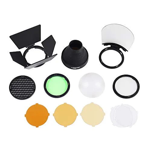 Godox AK-R1 - Kit di accessori per flash, filtro colorato per testa di flash rotondo Godox H200R, Flash Godox V1, Godox AD200, Godox AD200Pro, accessori con montatura magnetica