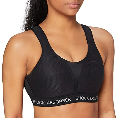 Shock Absorber Ultimate Run Bra Padded Reggiseno Sportivo, Nero (Noir BSV), 2B (Taglia Produttore: 90B) Donna