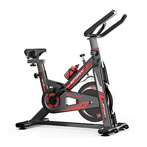 HECHEN Cyclette Indoor con volano da 8 kg, Supporto per Braccio Imbottito per Bici da Ciclismo Fitness, Sedile Comfort, Polso con Sistema di Trasmissione a Cinghia Silenzioso