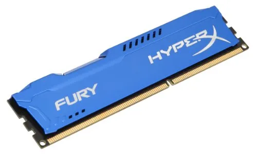 HyperX HX316C10F/8 Fury 8 GB, 1600 MHz, DDR3, CL10, DIMM, Blu