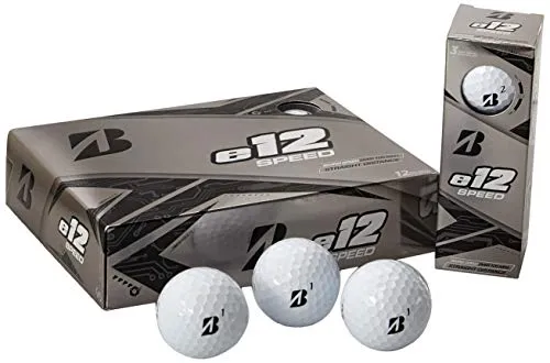 Bridgestone Golf E12 Speed - Palline da golf, colore: Bianco (una dozzina)