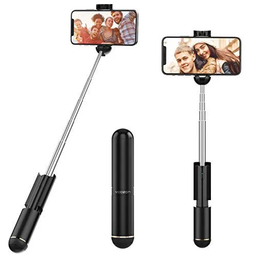 Yoozon Selfie Stick con Telecomando Bluetooth,Bastone Selfie Stabilizzatore Monopiede Regolabile,Asta per Selfie Estensibile Ultra Leggera per Smartphone Come iPhone, Samsung, Huawei, LG,ECC.