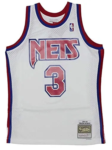 Mitchell & Ness New Jersey Nets Jersey NBA Swingman Jersey Drazen Petrovic 03 White - L