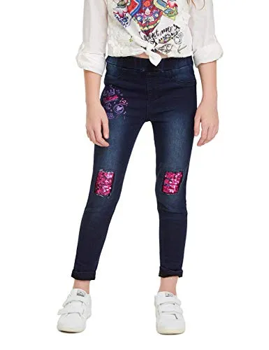 Desigual Trousers Martin Jeans, Blu (Denim Medium Wash 5053), 104 Bambina