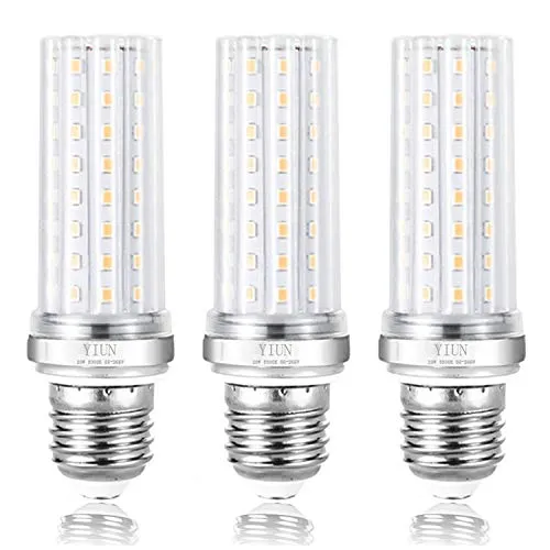 YIUN E27 LED candela lampadine, da 20W a LED candelabri lampadine da 150 Watt equivalente, 1800LM, bianco caldo 3000K, Non dimmerabile lampada a LED, Confezione da 3