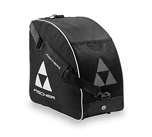 Fischer Skibootbag, Schwarz/Weiß, Alpine Eco-Borsa per Scarponi da Sci, Colore: Nero/Bianco Unisex-Adulti, Taglia Unica