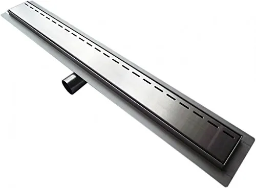 Canalina di scarico per doccia in acciao inoxG014 - lunghezza selezionabile, Lunghezza:800mm