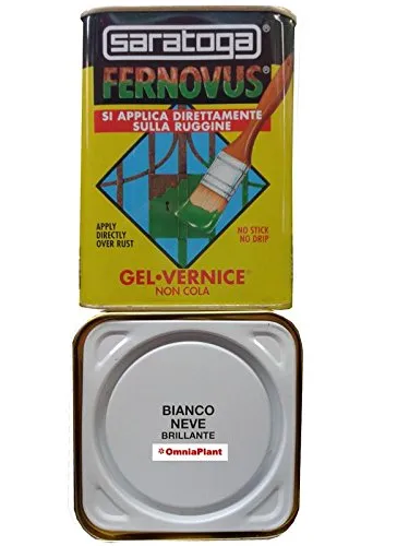 Vernice Gel Antiruggine Fernovus 2,5Lt, Bianco Neve Brillante, Saratoga