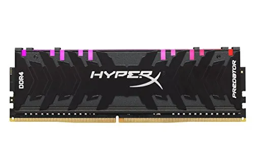 HyperX Predator HX436C17PB3A/8, Memoria DDR4 RGB 8 GB, 3600 MHz CL17 DIMM XMP