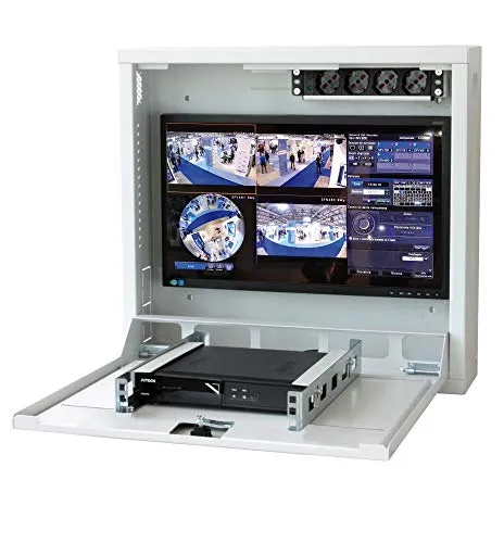 Techly Professional 105087 Box di Sicurezza per DVR sistemi di videosorveglianza Bianco con Anti-intrusione Bianco