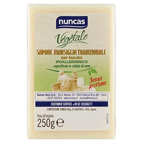 Nuncas Vegetale Sapone di Marsiglia Tradizionale - 250g