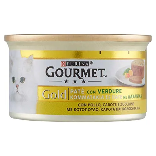 Gourmet Gold Pate Pollo, Carote e Zucchine - 85 gr