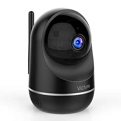 Victure Telecamera Wi-Fi Interno, 1080P Dualband 2.4Ghz & 5Ghz Wi-Fi,Telecamera Sorveglianza WiFi, Baby Monitor con Visione Notturna, Rilevamento del Movimento Attraverso IPC360 Home App