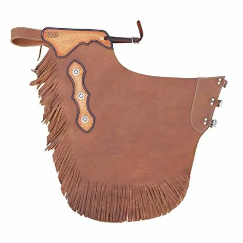 Cicalzoo Chaps Western Lakota in Pelle Liscia Modello Rodeo Monta Western