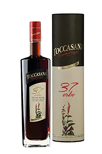 Toccasana Di Teodoro Negro Pacco Regalo - 37 Erbe Liquore - Cl 100-1000 ml