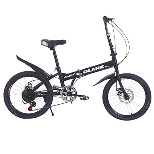 Soolike Pieghevole Uomini E Donne Folding Bike - Bicicletta Pieghevole di velocità della Bici di Montagnasmorzamento,Uomini E Donne Biciclette,Sport Biciclette, 20Inch