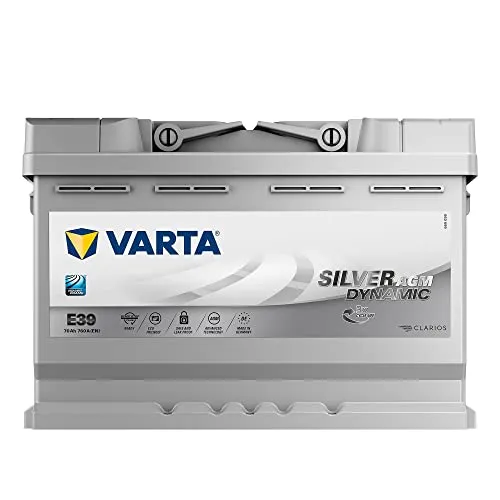 Varta Silver Dynamic Agm Batteria Auto, 70 Ah, 12V, ‎27.8 x 17.5 x 19 Cm