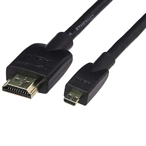 Amazon Basics, cavo da micro HDMI a HDMI, flessibile, 1,8 m