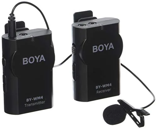 Boya Micro Wireless by-wm4 per Reflex e Smartphone