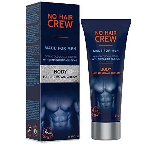 NO HAIR CREW Crema Depilatoria Corpo Di Prima Qualità – Per Uomo 200 ml