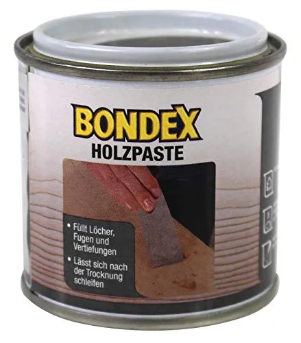 Bondex 352513 Pasta-Stucco per Legno per Riparazione Crepe e Fori, Noce Scuro, 0.15 kg