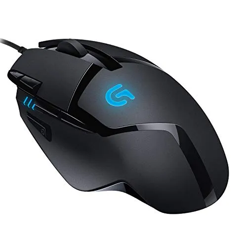 Logitech G402 Mouse Gaming Hyperion Fury, 4.000 Dpi, Design Leggero, 8 Pulsanti Programmabili, Compatibile Con Pc/Mac/Laptop, Nero, ‎13.6 x 7.2 x 4.1 cm, 144 grammi