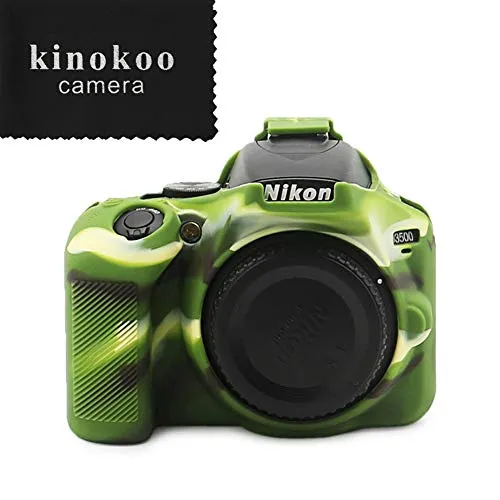 kinokoo - Custodia in silicone per Nikon D3500, accessori per fotocamera Nikon D3500