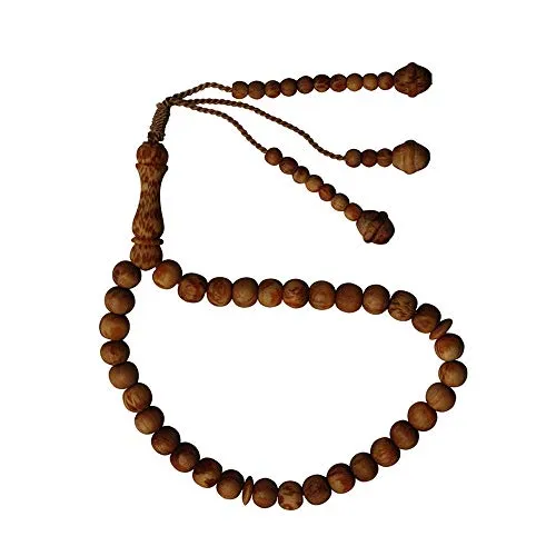 Ramadan speciale naturalmente profumato legno di pino 33-bead Pitch preghiera perline rosary- 8 mm legno Tasbih Tespih