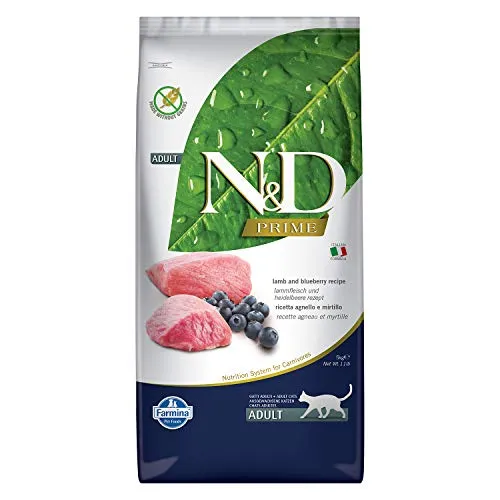 N&d grain free Free Cat Agnello Grain Free Gatto Secco con Mirtillo