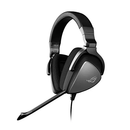 ASUS ROG Delta Core Cuffie Gaming Jack 3.5mm, Audio ad Alta Risoluzione, Surround Sound 7.1, Driver da 50mm, Compatibile con PC, Mac, PS4/PS5, Nintendo Switch, Xbox One e Dispositivi Mobile, Nero