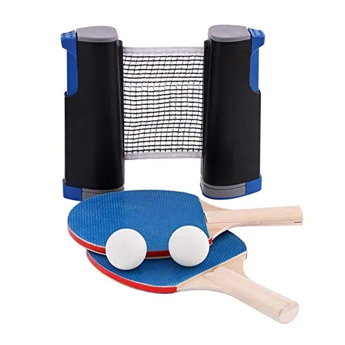 aheadad Set Pacchetti Ping Pong Premium per Famiglie, 100 regolamento per Ping Pong, 100 Palline da Ping Pong per Allenamento, 100 Rete da Ping Pong - per Allenamento e Gioco ricreativo - charmingly