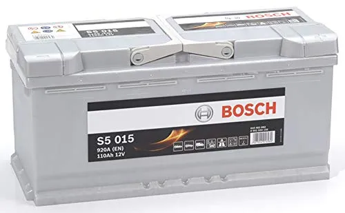 Bosch S5015, Batteria per Auto, 110A/h, 920A, Tecnologia al Piombo Acido, per Veicoli Senza Sistema Start/Stop