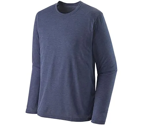 Patagonia M's L/S cap Cool Trail Shirt T, Blu Navy Classico, XL Uomo