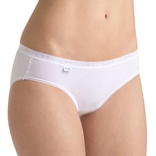 Sloggi Basic+ Mini 4P Slip, Bianco (White 0003), IT 3 EU 42 (Pacco da 4) Donna