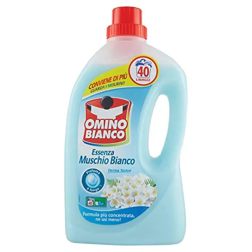 Omino Bianco Omino B. Det Lav Muschio Bianco 2lt 40 Lavaggi, 2000ml