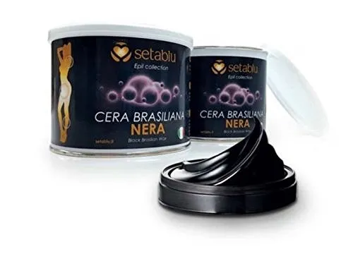 Esseci Italia Setablu, Cera Epilatoria Brasiliana, Nera, 400ml