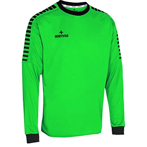 Derbystar Unisex Hyper målmandstrøje Unisex Maglia Portiere, Verde Nero, M EU