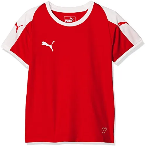 PUMA Liga Jersey Jr, Maglietta Unisex-Bambini, Rosso (Red/White), 176