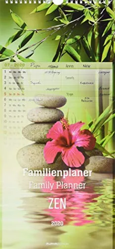 Calendario da muro „Zen - Calendario della famiglia“ 2020 21 x 45 cm