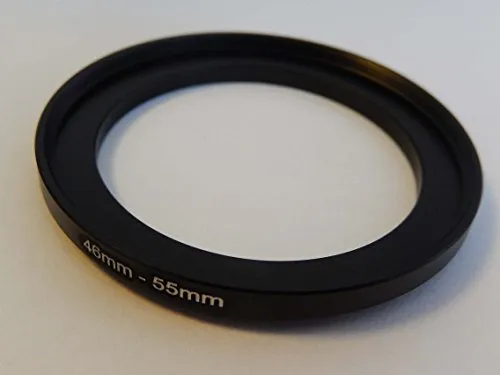 vhbw adattatore per filtro step UP 46mm-55mm nero per fotocamera Olympus 17 mm 1.8 (EW-M1718)