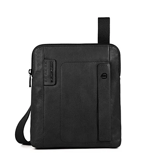 PIQUADRO Ca1358p15s, Borsa Messenger Uomo, Nero, 4.5x26x23.5 cm (W x H x L)