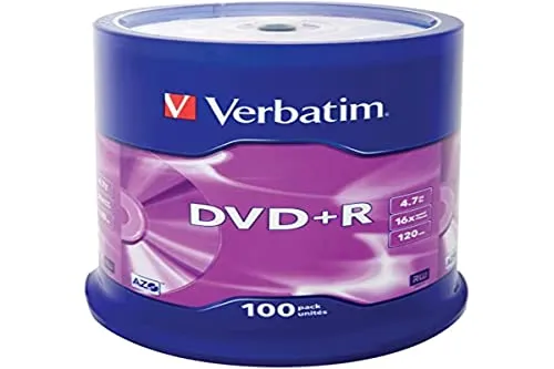 Verbatim Dvd+R 100 UNIDADES 4.7GB 16x 43551