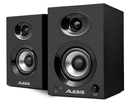 Alesis Elevate 3, Casse Monitor Attive da Scrivania Biamplificate con Audio di Qualità, Ottimi per Film, Gaming, Musica e Produzione Multimediale, 60 W Picco, Coppia