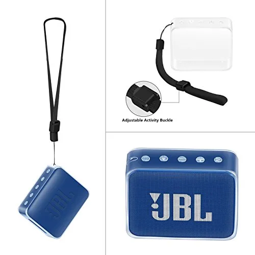 Carry Caso per JBL Go 2, Altoparlante Bluetooth Portatile Silicone Protezione Copertina Borsa Stoccaggio Viaggio Marsupio