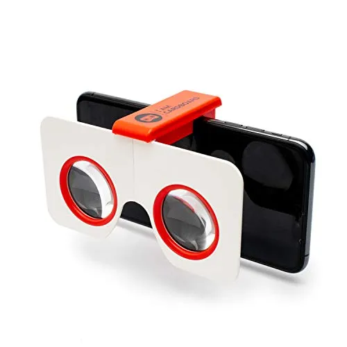 I AM Cardboard Visore VR smartphone Pocket 360 Mini | I Migliori Dispositivi Realtà Virtuale Ispirati al Cardboard Google V2 | VR Headsets |Accessori Cellulare per Regali Originali (Orange)