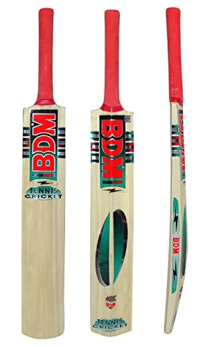 BDM Kashmir Willow Wood Cane Handle Tennis Mazza da cricket con Carry Case Size adulti - Scegli Peso