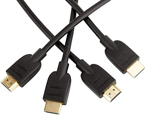 AmazonBasics - Cavo HDMI 2.0 ad alta velocità, supporta Ethernet, 3D, video 4K e ARC, 0,9 m - Pacco da 3 (standard più recente)